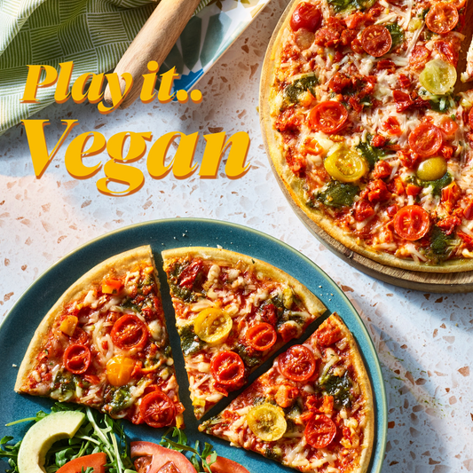 売れてます!! リコピンたっぷり!!トマトをたっぷり使った100%植物性のヴィーガン Vegan Pizza